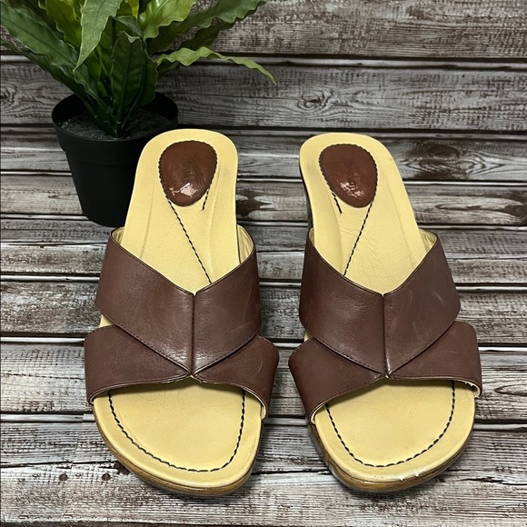 DANSKO Brown Sophie Cross over Leather Women's Sandals Size EU 41 US 10.5-11 - Picture 3 of 14